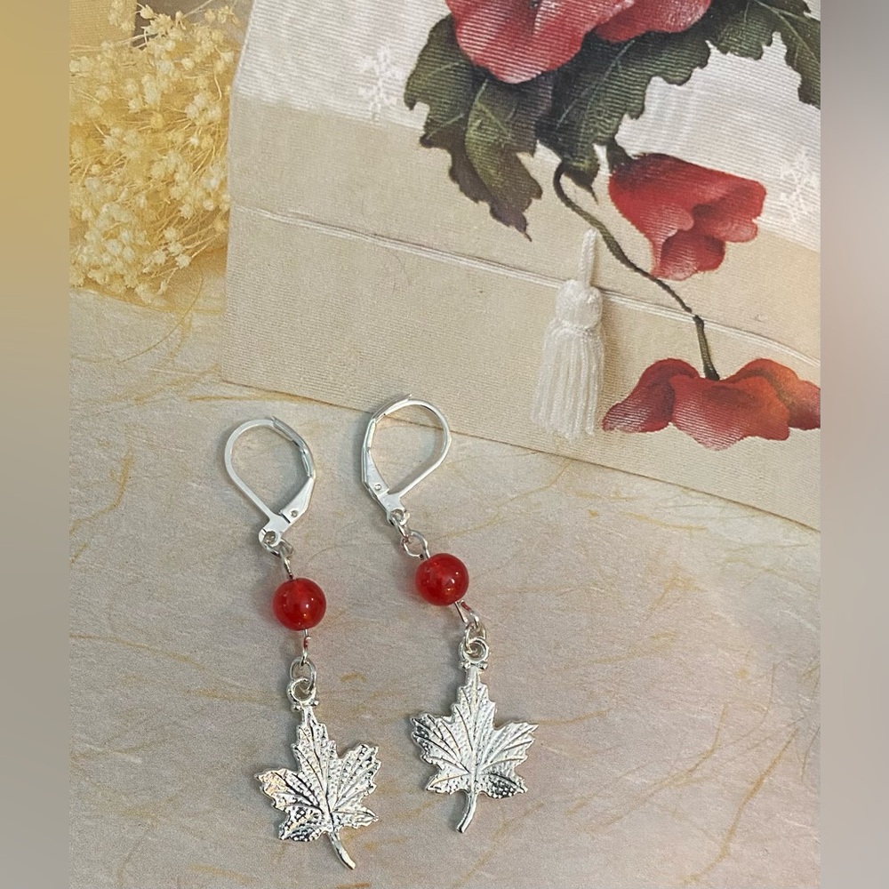 Ruby Crystal earrings NEW